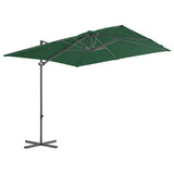 Vidaxl Parasol flottant avec poteau en acier 250x250 cm vert