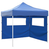 Vidaxl Folding tent with 2 walls 3x3 m blue