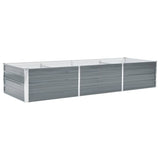 VidaXL Planter Insert 240x80x45 cm Galvanized Steel Gray