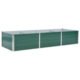 Vidaxl Planter Insert 240x80x45 cm galvaniseret stålgrøn