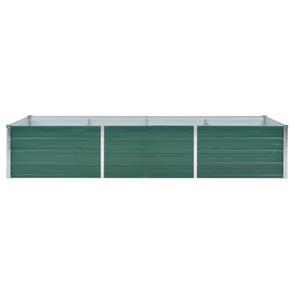 Vidaxl Planter Insert 240x80x45 cm galvaniseret stålgrøn