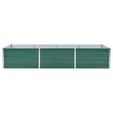 Vidaxl Planter Insert 240x80x45 cm galvaniseret stålgrøn