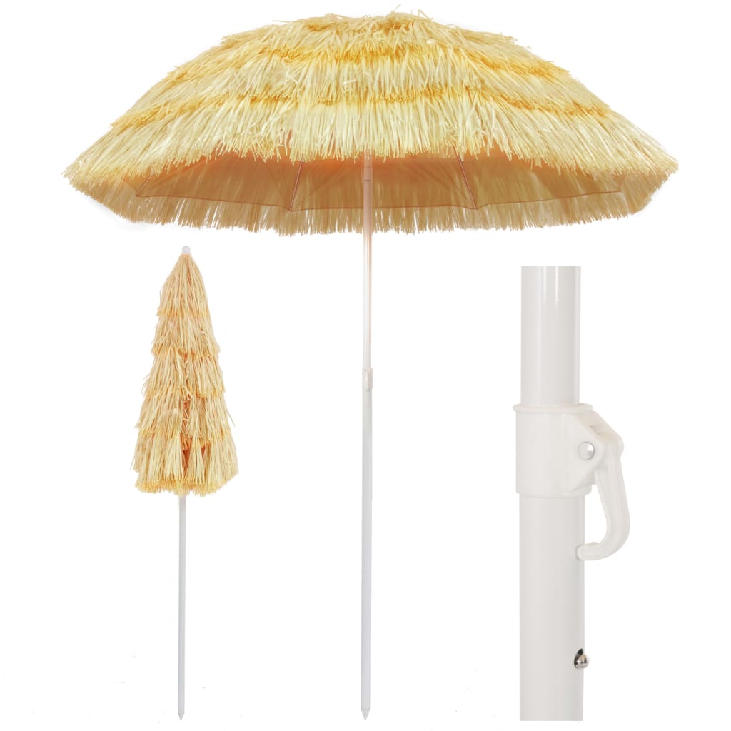 Vidaxl Strandparasol Hawaii style 180 cm natural