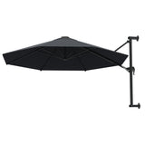Parasol mural vidaxl avec poteau métallique 300 cm anthracite