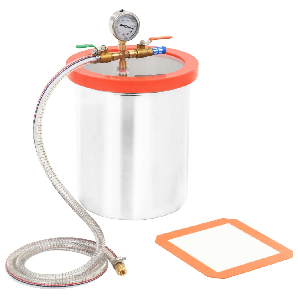 Chambre à vide de Vidaxl 11,42 l en acier inoxydable