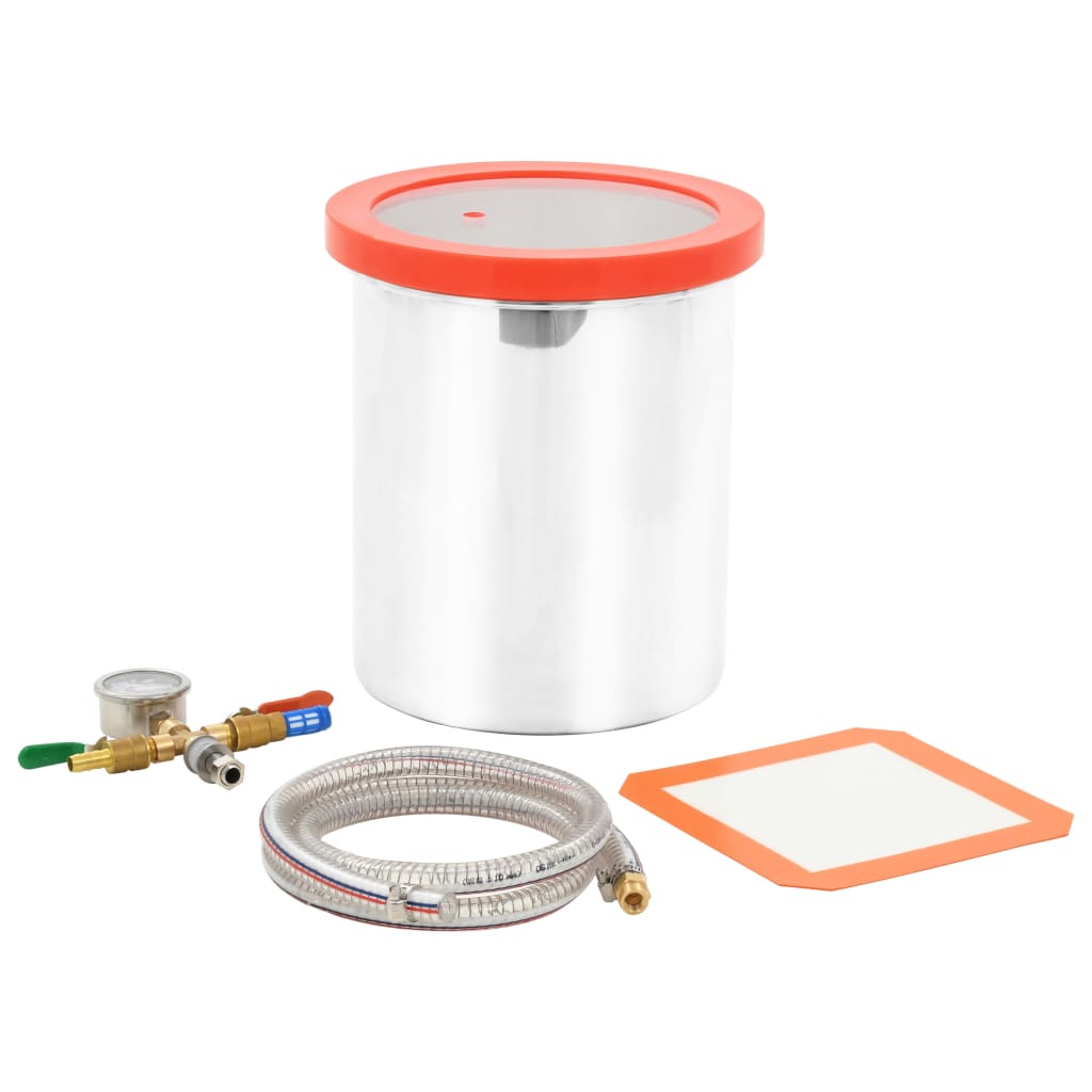Chambre à vide de Vidaxl 11,42 l en acier inoxydable