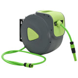 Vidaxl Waterslang Reel Automatisk uttrekkbar veggmontering 30+2 m
