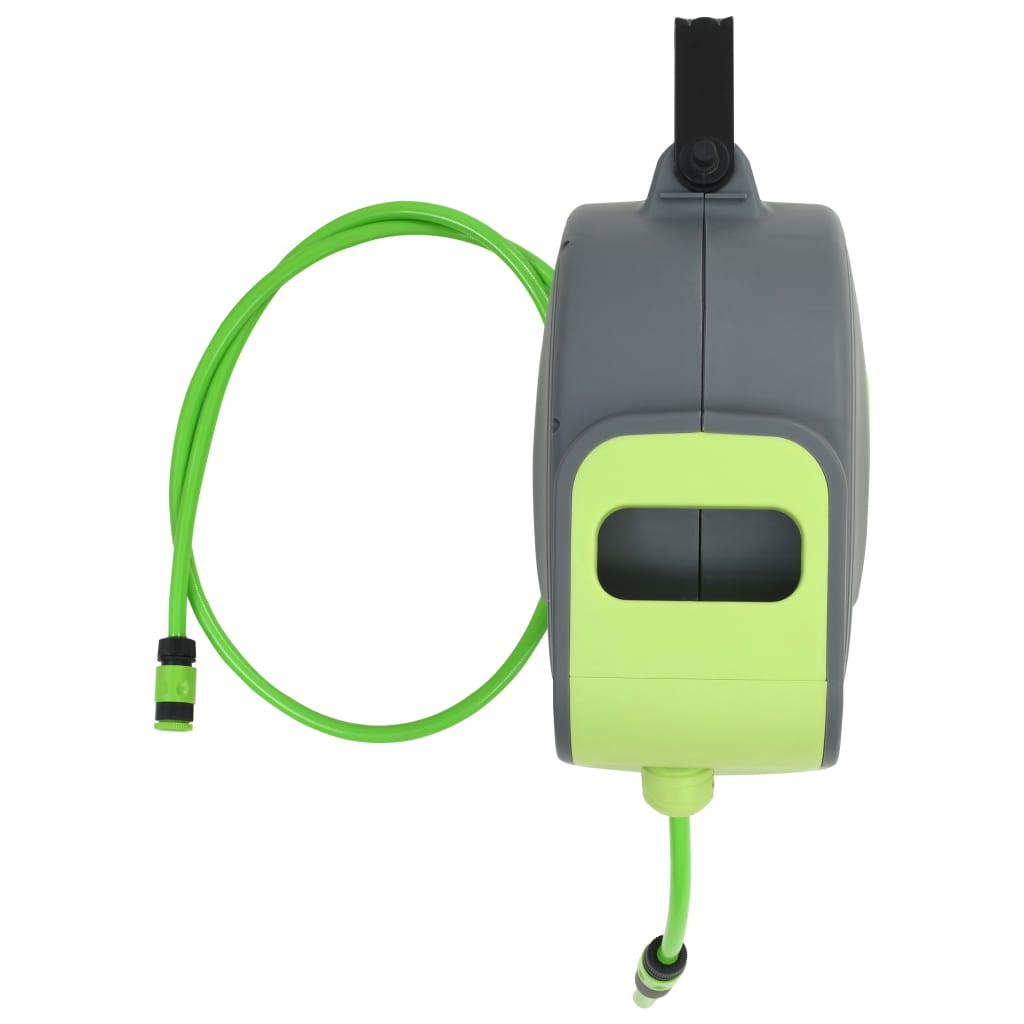 Vidaxl Waterslang Reel Automatisk uttrekkbar veggmontering 30+2 m