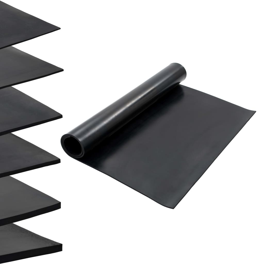 VIDAXL-Bodenmatte Anti-Rutsch 8 mm glatt 1,2 x 2 m Gummi