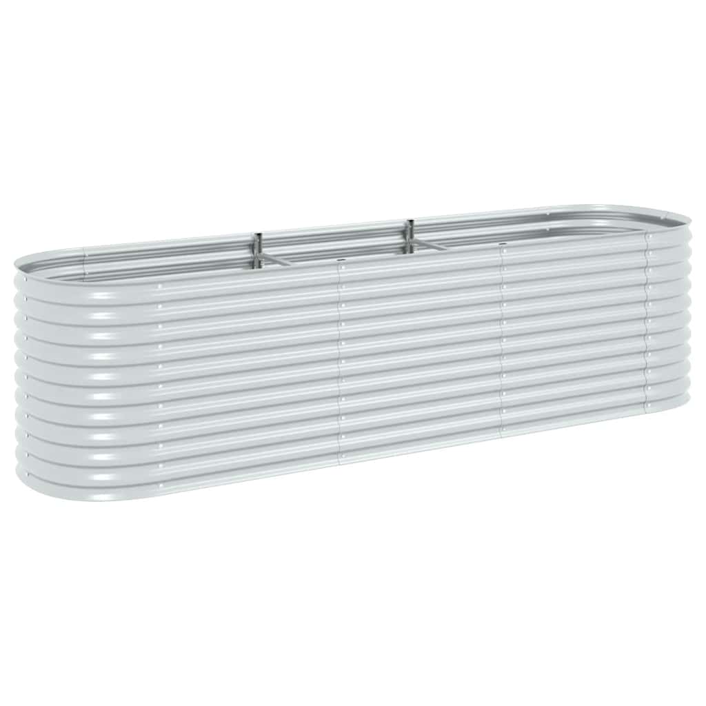 Spanter Vidaxl zvedl 320x80x81 cm galvanizované ocelové stříbrné stříbrné