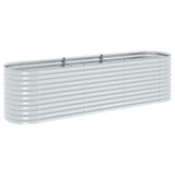 Spanter Vidaxl zvedl 320x80x81 cm galvanizované ocelové stříbrné stříbrné
