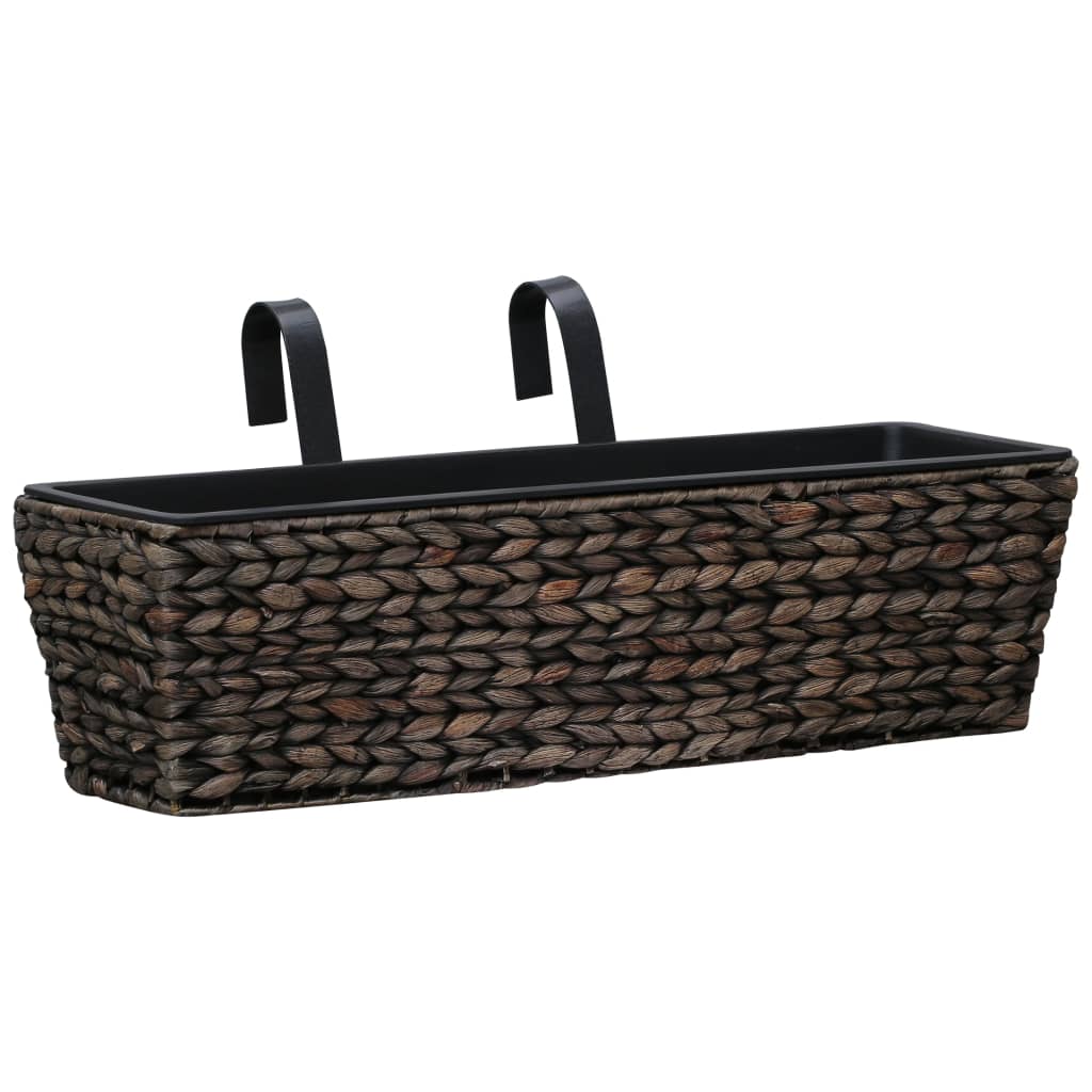 Vidaxl Planters 2 St Waterhyacint rjava