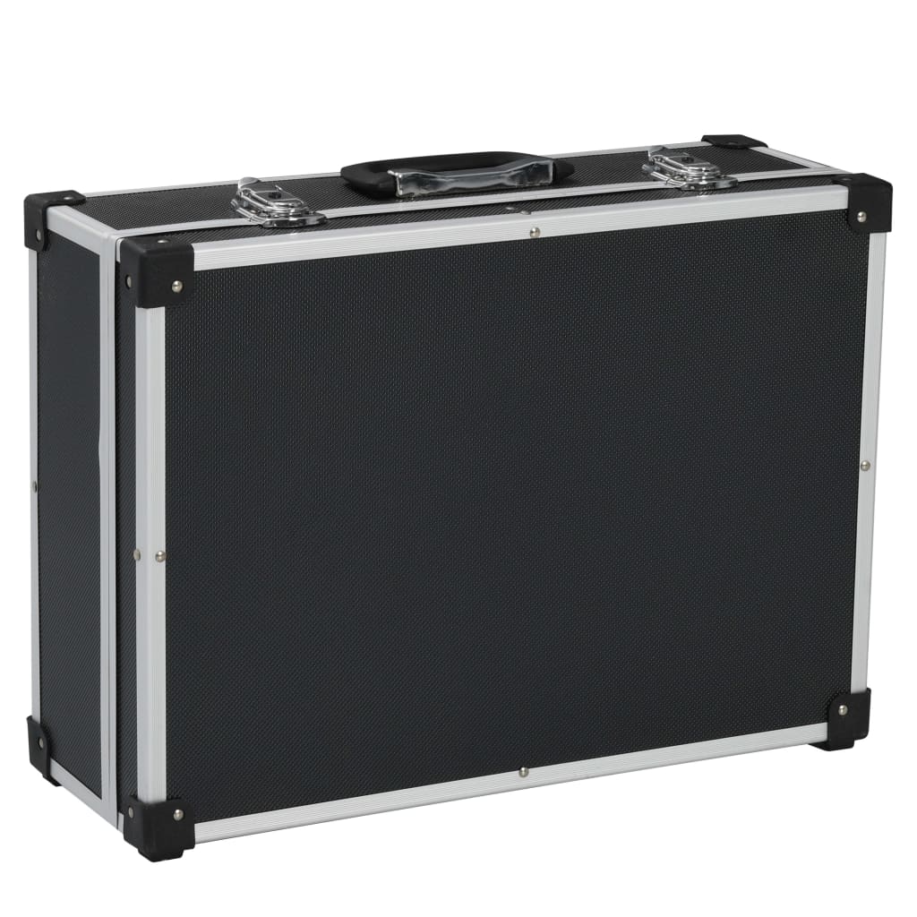 Vidaxl Tool Case 46x33x16 cm in alluminio nero