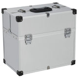 Vidaxl Tool Case 38x22.5x34 cm aluminiumsølvfarget