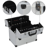 Vidaxl Tool Case 38x22.5x34 cm aluminiumsølvfarget
