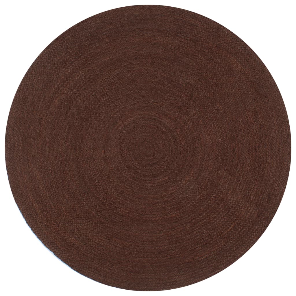 Vidaxl tapis fait à la main vers 150 cm de jute brun