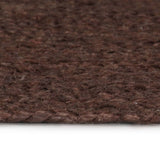 Vidaxl tapis fait à la main vers 150 cm de jute brun