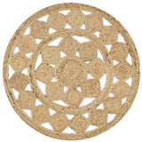 Vidaxl Teppich handgefertigt 150 cm geflochtener Jute