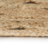 Vidaxl Teppich handgefertigt 150 cm geflochtener Jute