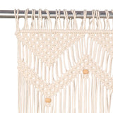 BIDAXL -gardin Macramé 140x240 cm bomull