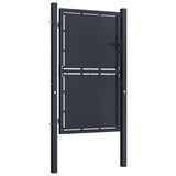 Port vidaxl 100x125 cm anthracite en acier