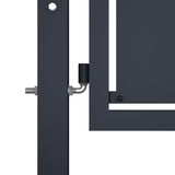 Vidaxl port 100x150 cm Stahle Anthracit
