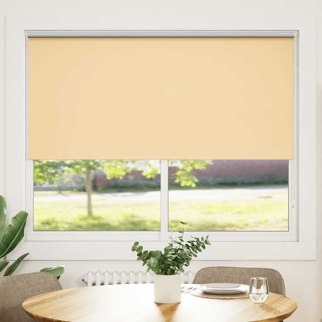 Vidaxl Roller Blind Blackout 140 x 175 cm kava rjava
