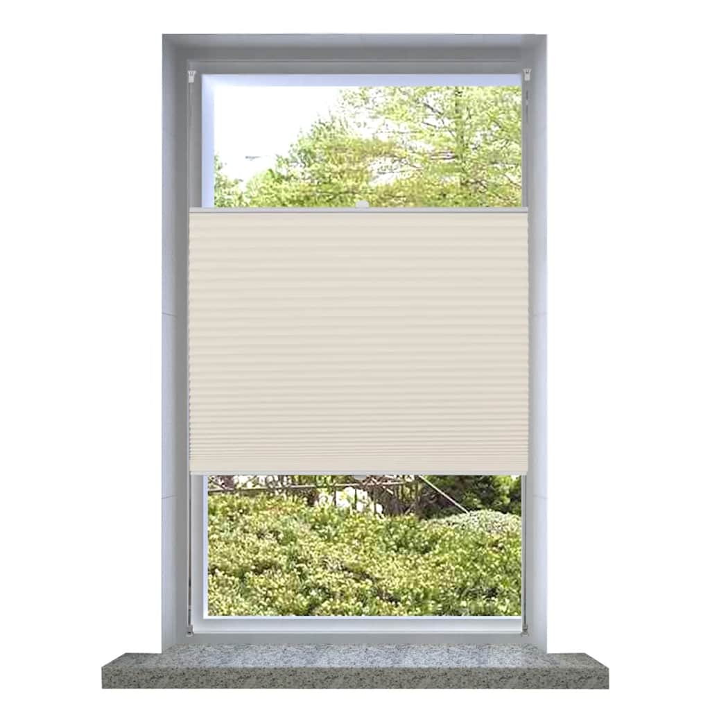 Vidaxl Plisséjalind 40x125cm krema