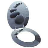Vidaxl toaletní sedadlo Stone MDF