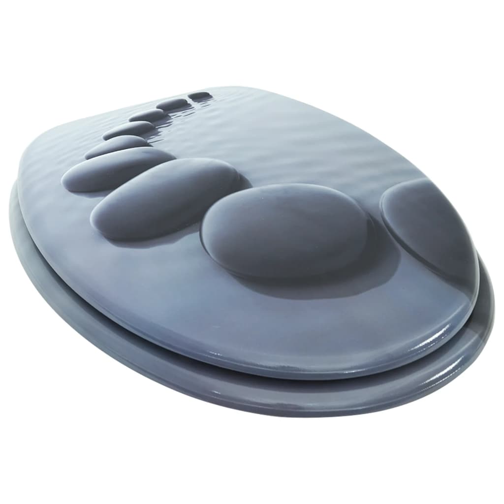 Vidaxl toaletní sedadlo Stone MDF