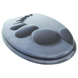 Vidaxl toaletní sedadlo Stone MDF