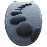 Vidaxl toaletní sedadlo Stone MDF