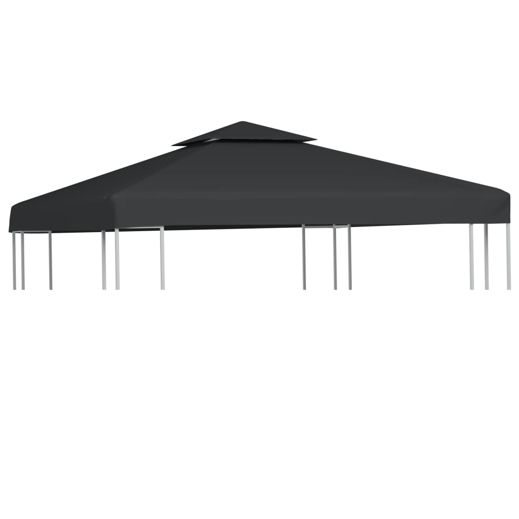 Vidaxl Udskiftningstelt klud Arbor 310 g m² 3x3 m mørkegrå
