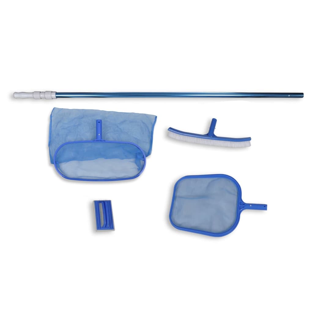 VidaXL Swimming pool set 2 Nets, 1 scrubber, 1 brush + telescopic pole