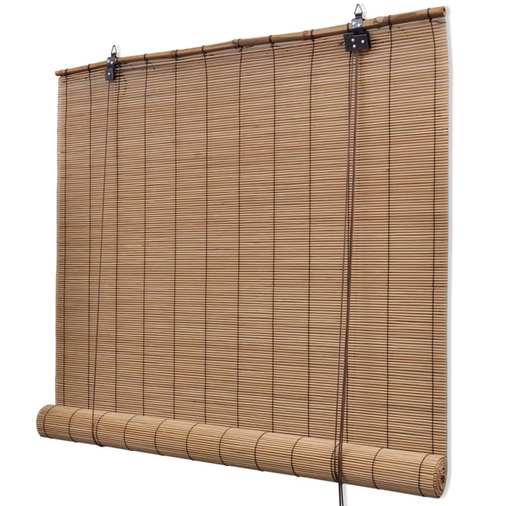 Vidaxl rullo cieco 100x160 cm Bamboo marrone