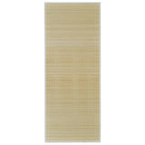Vidaxl Carpet Rectangular 80x300 cm Bamboo Naturale
