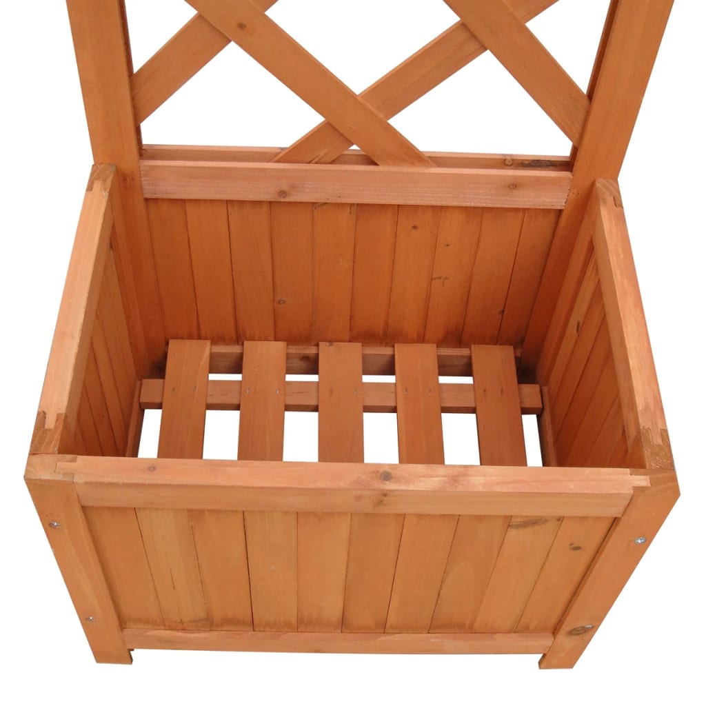 Vidaxl Planter s horolezeckým rámem 40x30x135 cm