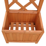 Vidaxl Planter s horolezeckým rámem 40x30x135 cm