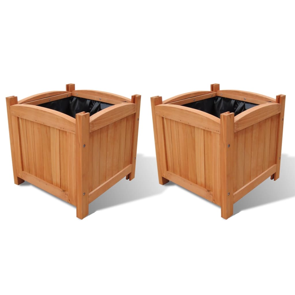 Les planteurs Vidaxl ont relevé 2 PCS 30x30x30 cm en bois