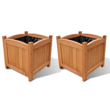 Les planteurs Vidaxl ont relevé 2 PCS 30x30x30 cm en bois
