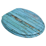 Asiento de inodoro Vidaxl con diseño de madera MDF