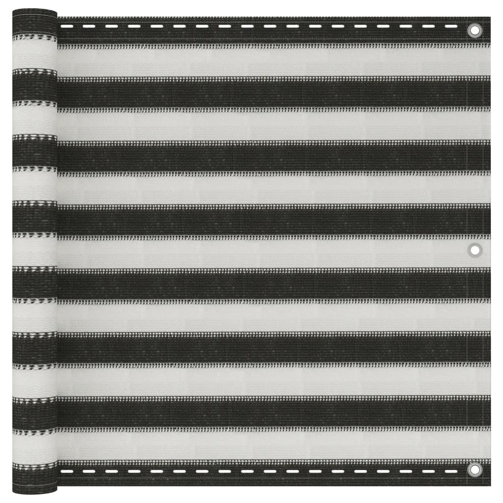 Vidaxl Balcony screen HDPE 90X400 CM Anthracite and White