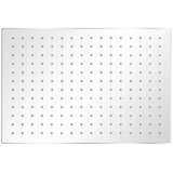 Bidaxl RUNDUCH Duschhuvud rostfritt stål 30x40 cm rektangulärt