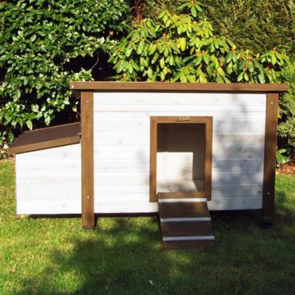 @Passe Poulet Coop 136x74.5x75 cm Holz wäiss a brong