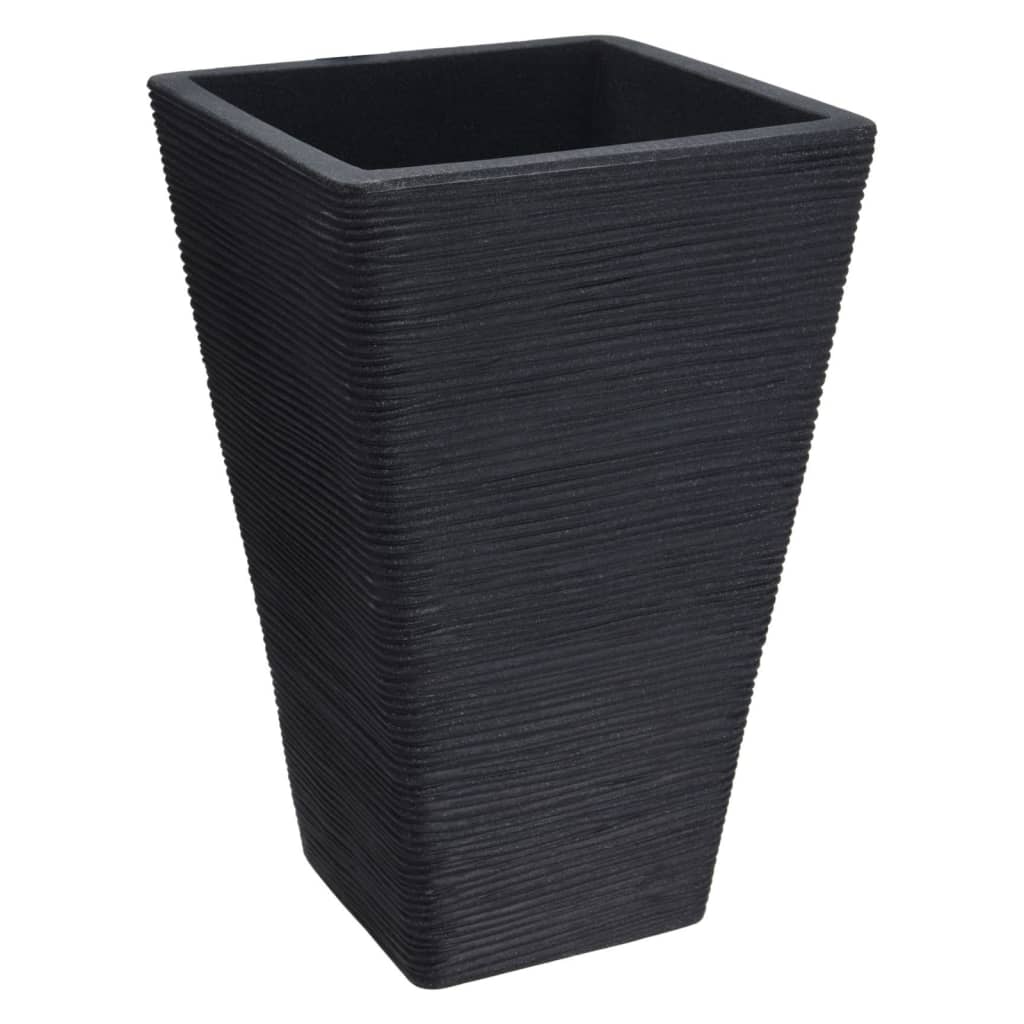 Progarden Flowerpot rebrast 55 cm antracit -obarvan