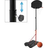 XQ Max Basketball Set an der Héichtecierbar portable