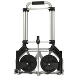Proplus Faltbares Gepäcktrolley 70 kg Aluminium Silber Schwarz