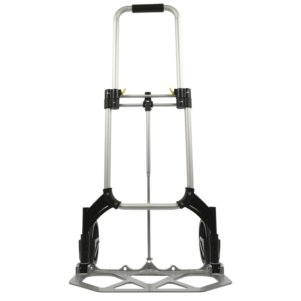 Proplus Faltbares Gepäcktrolley 70 kg Aluminium Silber Schwarz