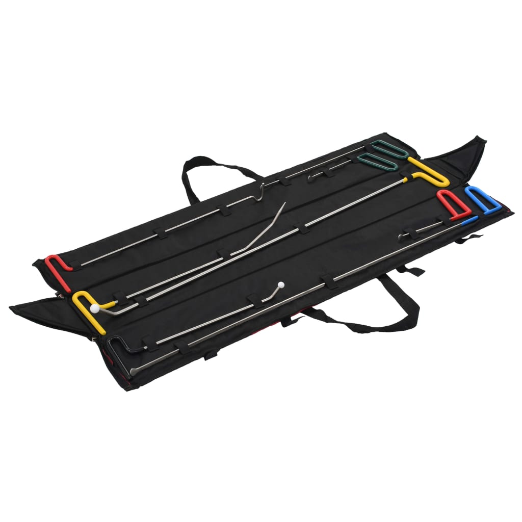 Vidaxl set ammaccato a 8 pezzi senza spruzzare acciaio inossidabile