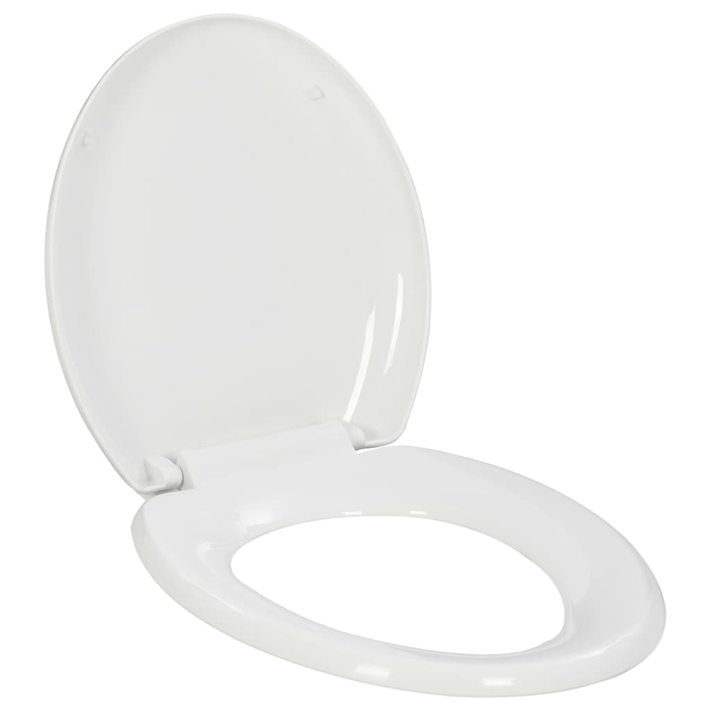 Vidaxl toilet seat soft-close with Quick-release design white